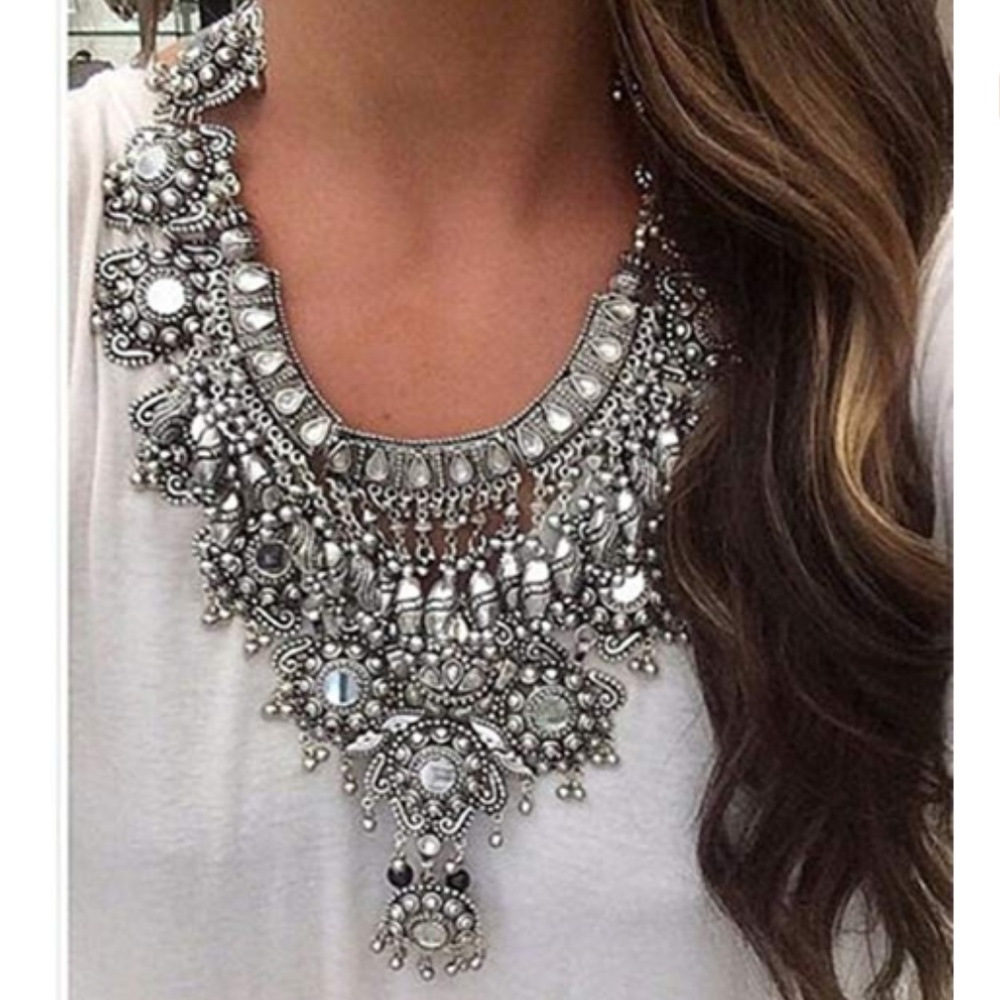 RE-STOCK !! Vintage Style Boho Statement Necklace - Picture 7 of 7